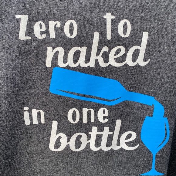 J America “Zero To Naked In One Bottle” Hoodie With Attached Bottle Opener - Picture 3 of 8